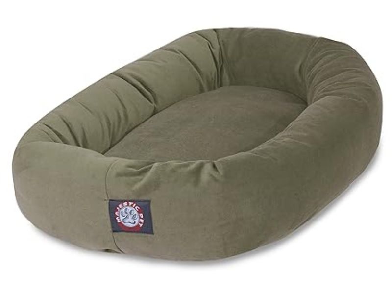 Suede Bagel Dog Bed By Majestic Pet